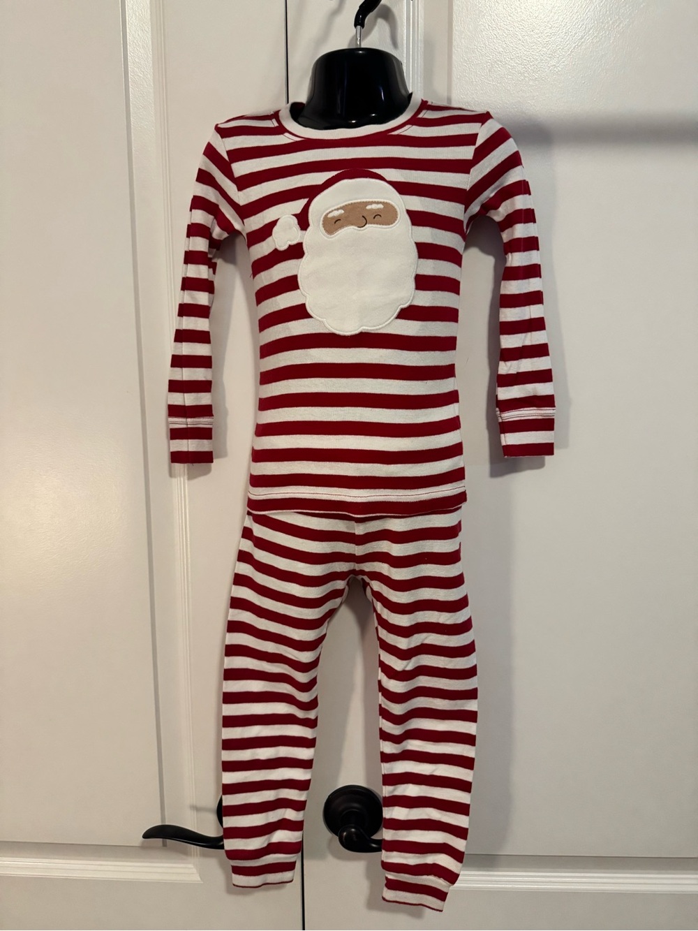 Carters Child of Mine Red & White Santa Stripe two-Piece Pajama